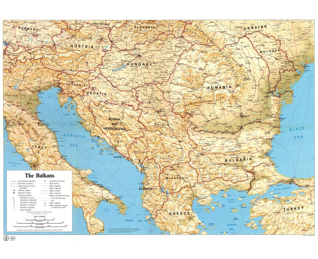 Maps Of Balkans Collection Of Maps Of Balkans Europe Mapsland Maps Of The World